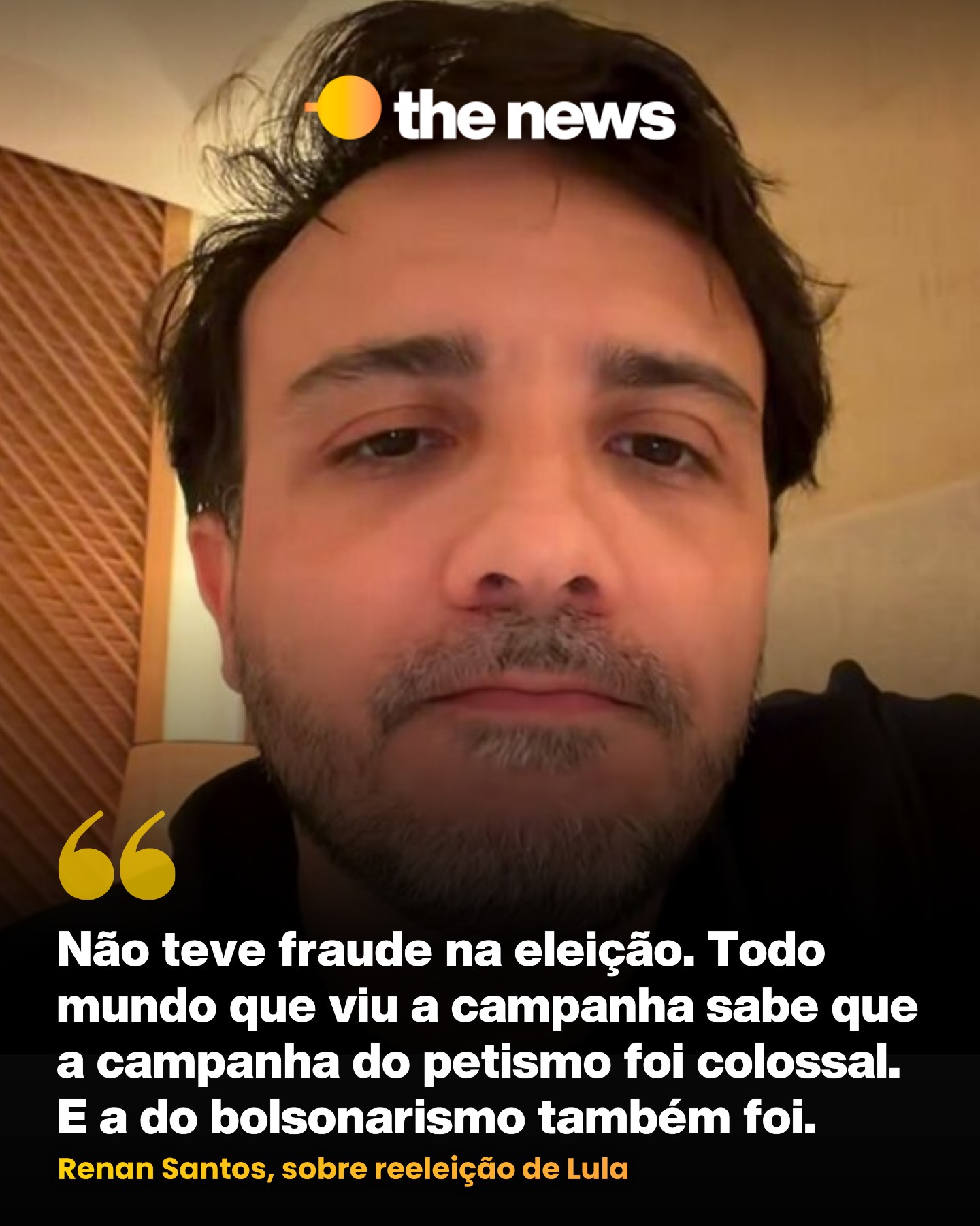 Renan Santos, do MBL, pede que eleitores de direita não questionem resultado da eleição