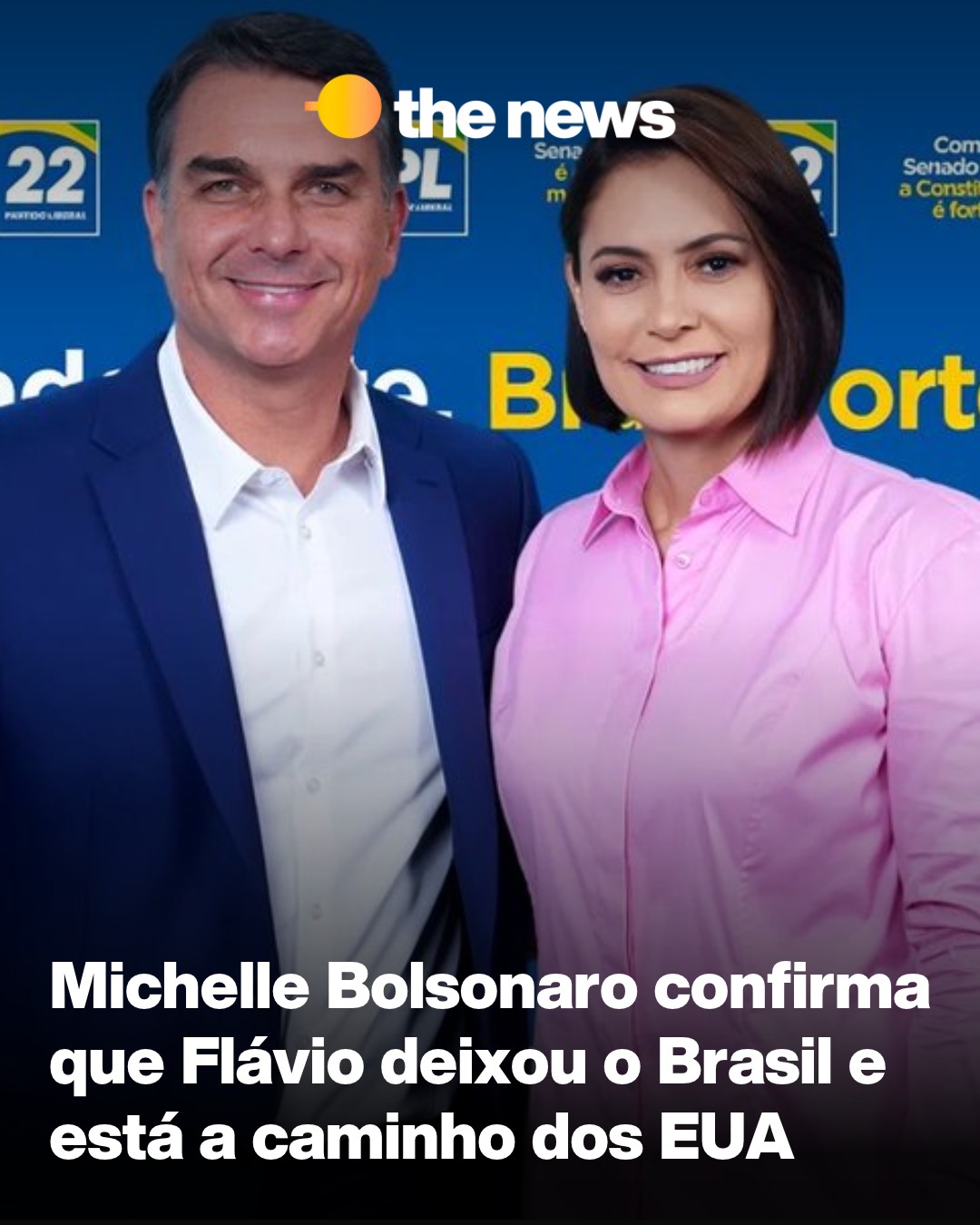 Michelle Bolsonaro confirmou a aliados que Flávio Bolsonaro deixou o Brasil