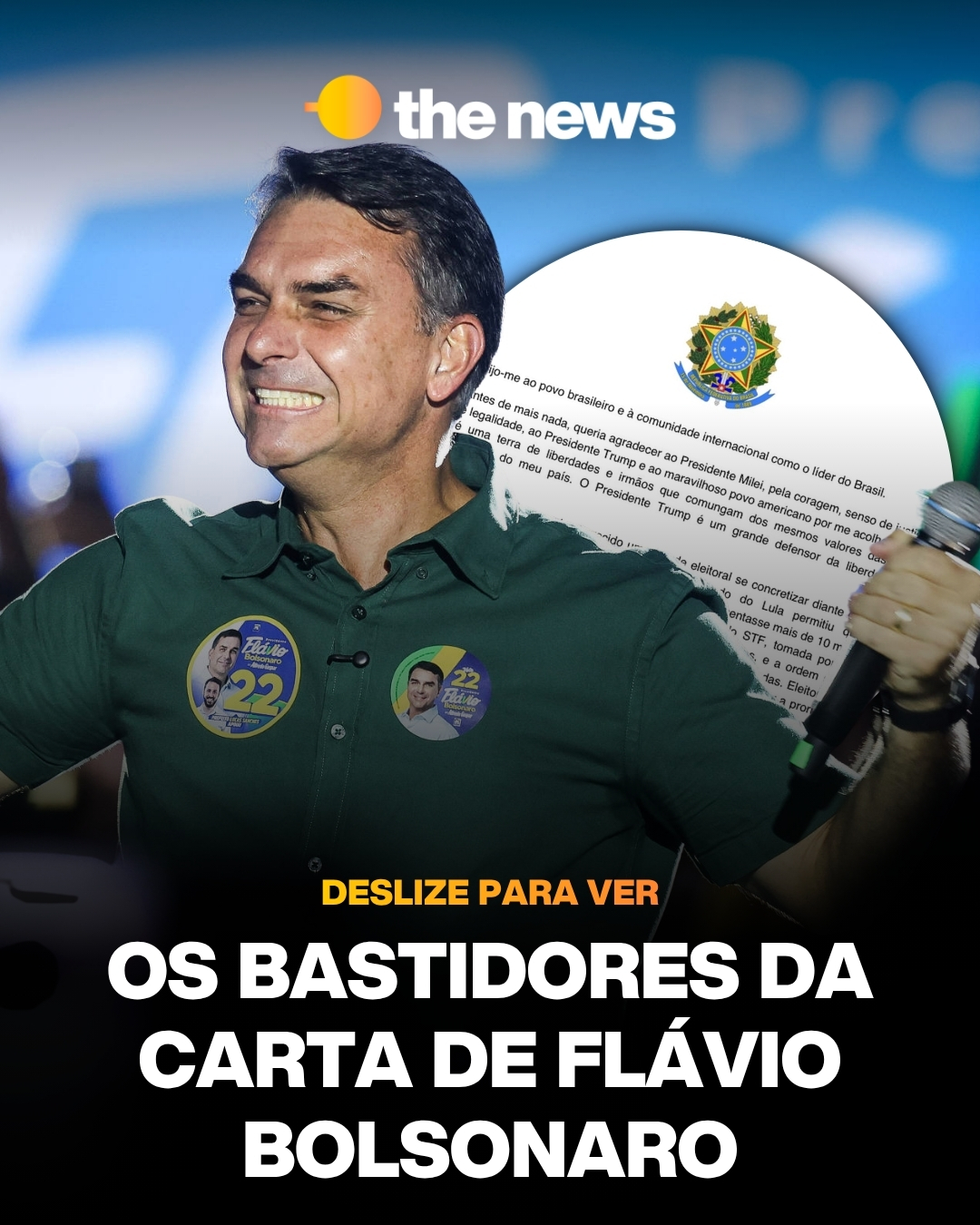 Os bastidores da carta de Flávio Bolsonaro